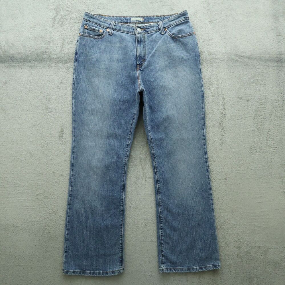 Levi's 515 Jeans Womens Size 18M Blue High-Rise Bootcut Denim 31" Inseam Stretch